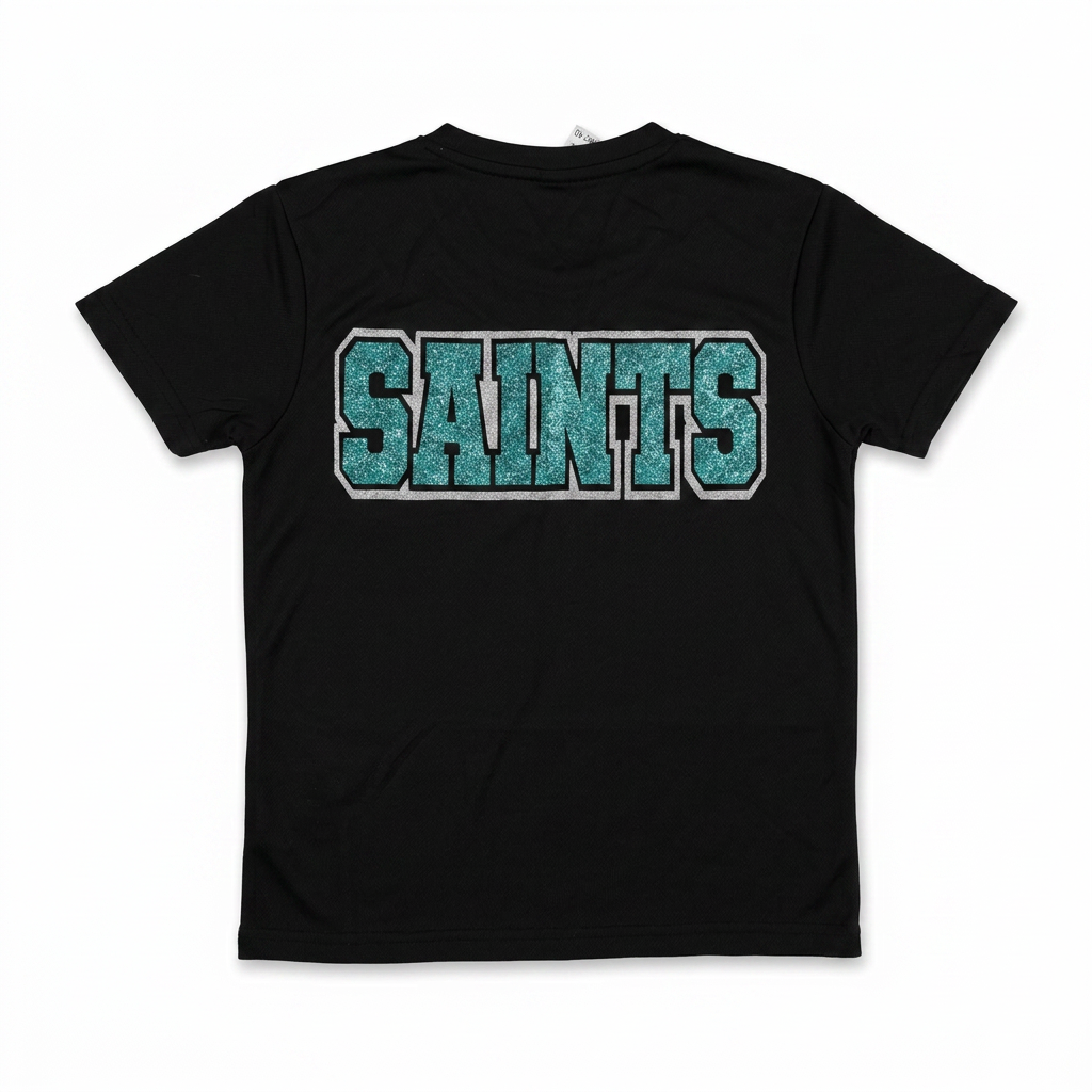Black Training Tee back